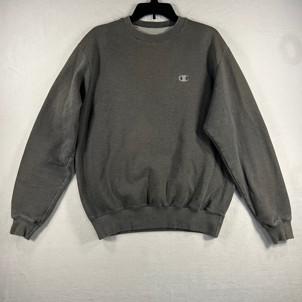 Champion Eco Sweatshirt Crewneck Pullover‎ Dark Gray Athletic Casual Men Medium